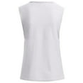 thumbnail image 4 of Scyoekwg Womens Fashion Tank Top Summer Casual Dressy Blouse Suspenders Sling V-Neck Sleeveless Tank Tops Loose Solid Color Blouses (White,XXL), 4 of 4