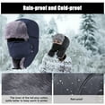 thumbnail image 3 of 1 Pair Ushanka Winter Trapper Hat with Face Cover - Windproof and Warm Russian Ski Hat for Men and Women, Ear Protection Against Cold, Rain, and Snow, 3 of 7