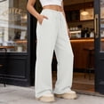 thumbnail image 2 of Yutgune Wide Leg Sweatpants for Women High Waist Drawstring Sweatpants Women Baggy Street Casual Sweats, 2 of 7