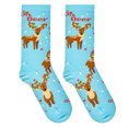thumbnail image 2 of Cool Socks, Colorful Funny Novelty Prints, Cute Socks for Women, Oh Deer, 2 of 6