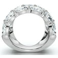 thumbnail image 3 of Pompeii 12.30Ct Diamond Wide Fashion Ring Emerald & Oval Cut Gold Lab Grown Band, 3 of 4