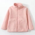 thumbnail image 5 of Gubotare Girls Jacket Thin Girls Fleece Jacket Sherpa Outwear Coat Fall Winter Size 7-8,(Light Pink 7-8 Years), 5 of 6