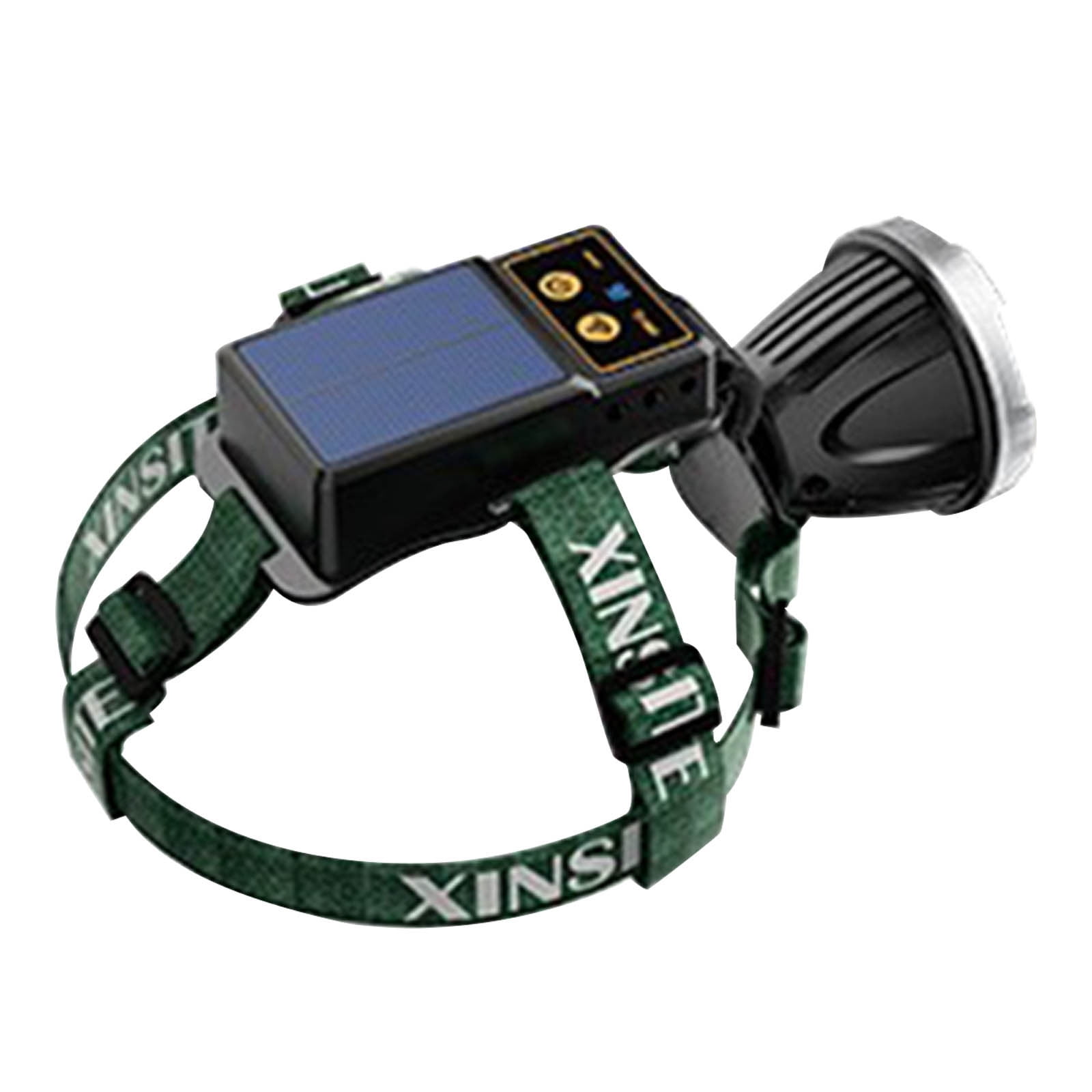 ZFYXGS Solar Powered Outdoor Lighting Headlamp Super Bright Rechargeable High Power Headlamp, Outdoor Camping, Fishing, Lithium Battery, Head Mounted Flashlight
