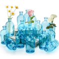 thumbnail image 1 of Jarrones de cristal Youeon Blue Living Flowers de 240 ml, juego de 16, 1 of 7
