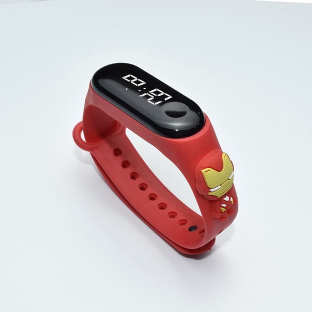 Reloj inteligente impermeable LED Pulsera linda de dibujos animados niños Gao Jiahui unisex