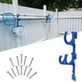 thumbnail image 4 of Swimline Hydro Tools 3-Hook Hanger for Swimming Pole Hose, Telepole and Skimmers 2pc 12" - Blue, 4 of 4