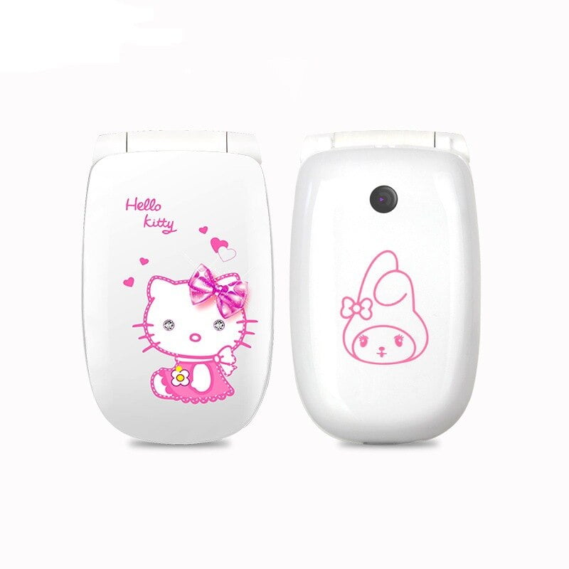 W88 Flip Phone Hellokitty Women Super Small Mobile Version Personality ...