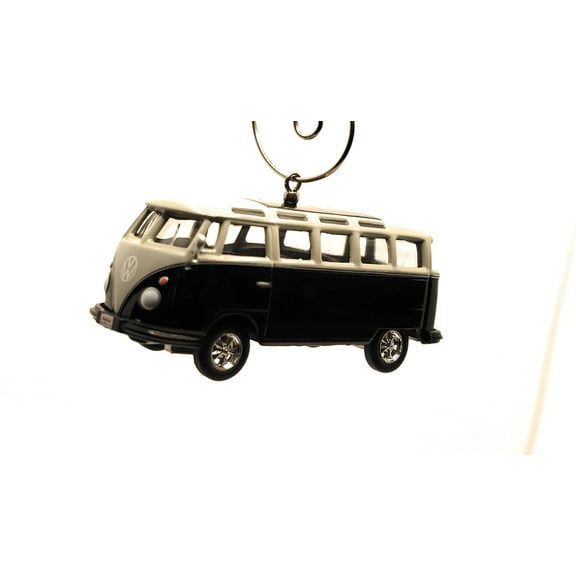 Christmas Ornament for 1962 Volkswagen Type II T1 Bus Van Black Gray