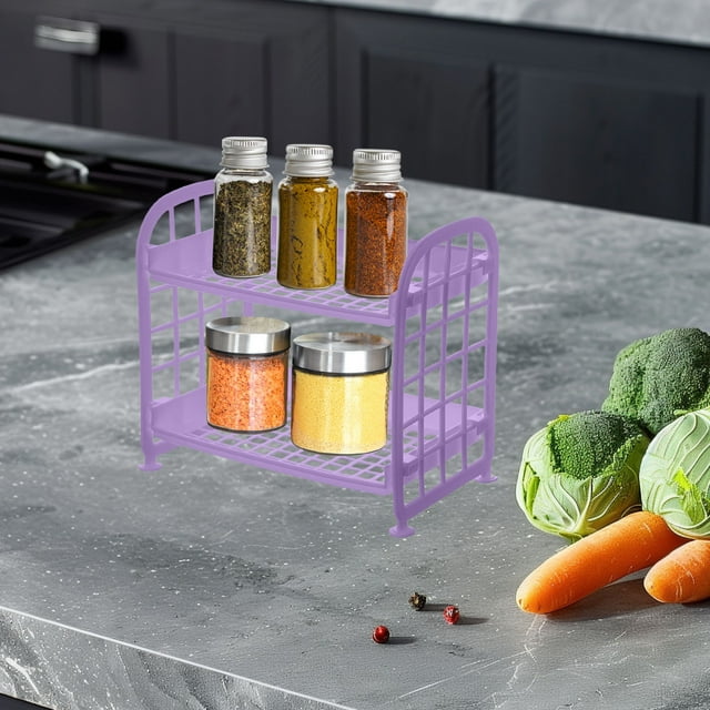 Estante de almacenamiento de cocina | Rejilla de drenaje de encimera de plástico para palillos y tazones | Diseño plegable compacto | Ahorro de espacio | Uso polivalente | 22x13,7x20,5cm | Rosa