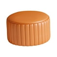 thumbnail image 3 of Luzkey Repose-Pieds Tabouret, Repose-Pieds Rond, Tabouret Repose-Pieds Amovible, Repose-Pieds de Sofa, Tabouret à Thé de Sofa Stable, Tabouret Repose-Pieds Doux pour Entrée orange, 3 of 8