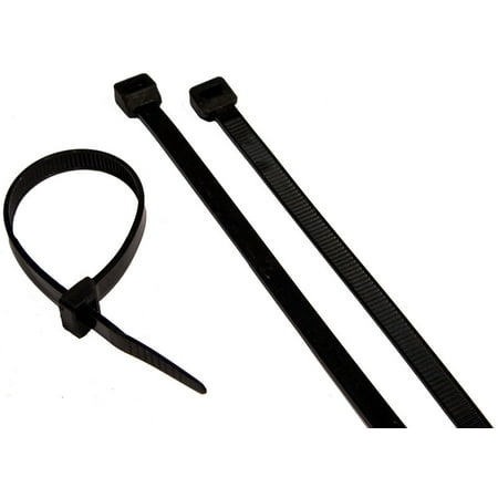 Ultraviolet Black Nylon Cable Ties 50LB 17in. - 100Pk.