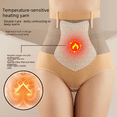 thumbnail image 3 of Pantalones abdominales de cintura alta de otoño e invierno, bragas cálidas sin costuras para la cadera, adelgazantes y quemagrasas de terciopelo, 3 of 5