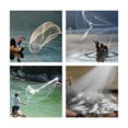 thumbnail image 5 of Red De Pesca De Agua Salada, Abre 3,00 M, Atarraya Camarones blanco, 5 of 5