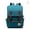 B - Blue, variant on Canvas Laptop Backpack Vintage Computer Bag Large Travel Backpack Shoulder Bag for Men Women with USB Charger Port - Black