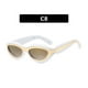 thumbnail image 2 of Xihbxyly Gafas de Sol Ovaladas con Bloques de Color, Diseño Elegante, Materiales de Alta Calidad, Protección Uv, Ajuste Cómodo, Estilo Moderno, para Hombre y Mujer, para Uso Diario., 2 of 7