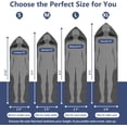 thumbnail image 2 of Hooded Wearable Blanket for Deeper Sleep - Comfort Sleep Sack with Side Pocket & Water-Resistant Bag, 4 Sizes (S-XL) Compression Sleeping Bag for Home Lounging, Camping & Travel, 2 of 7