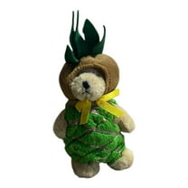 Ganz Wee Bear Village Monte Pineapple Plush 6” Soft Stuffed Animal Great