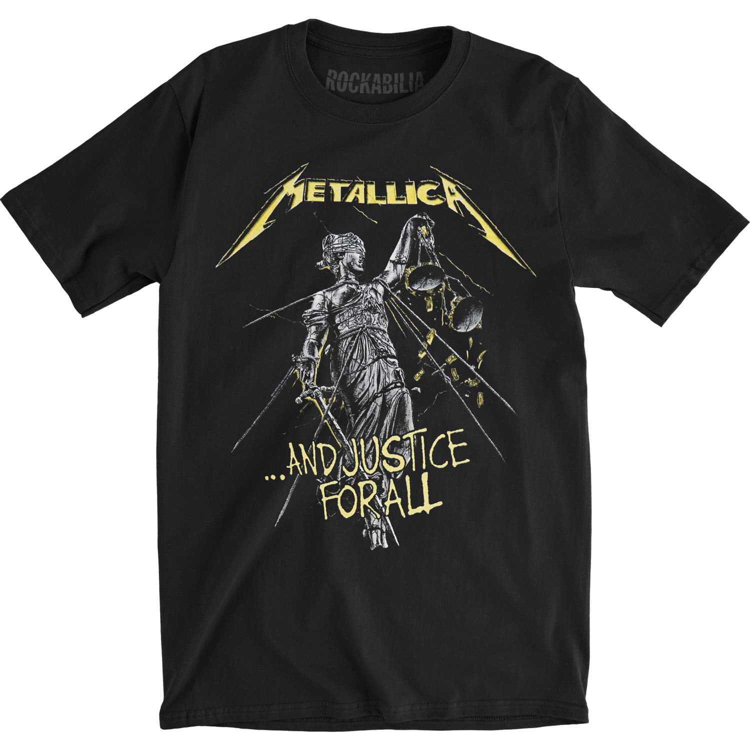 Metallica - Metallica Men's And Justice For All Tracks (Back Print ...