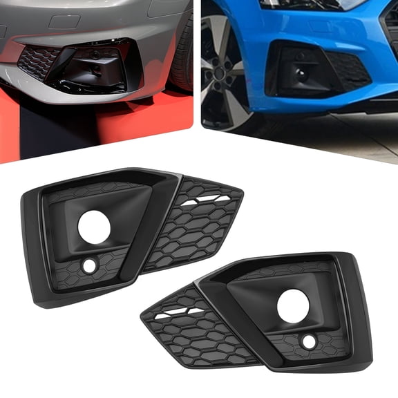 Audi A5 2020-2022 Fog Light Cover, Left and Right Trim Bezel Covers,  PC Material, Direct Replacement for Fog Lights