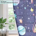 thumbnail image 4 of Yayeee Window Curtains Set of 2 for Living Room Light Filtering 63"x52", Planet Pattern, 4 of 7