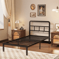 thumbnail image 3 of Maenizi Twin XL 12 inch Twin XL Metal Bed Frame No Box Spring Needed, Heavy Duty Metal Slats, Noise Free, Easy Assemble, Black, 3 of 6