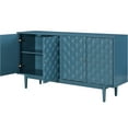 thumbnail image 4 of Modern 4-door Sideboard With Convex Pattern - Navy, Versatile Elegance In Navy Doors And Function, 4 of 7