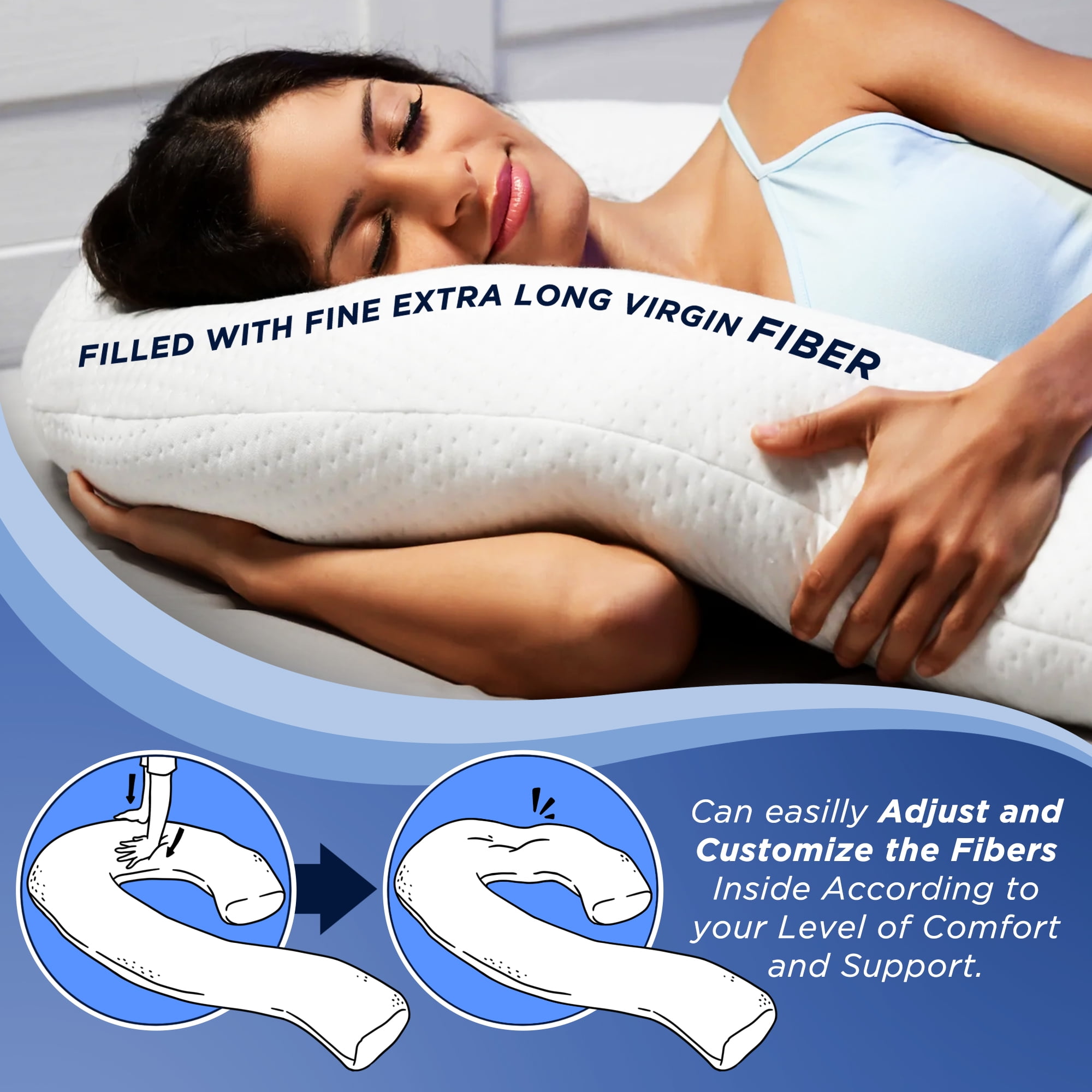 Restless sleeper? This comfy Contour Swan pillow offers full-body support —  and it's on sale
