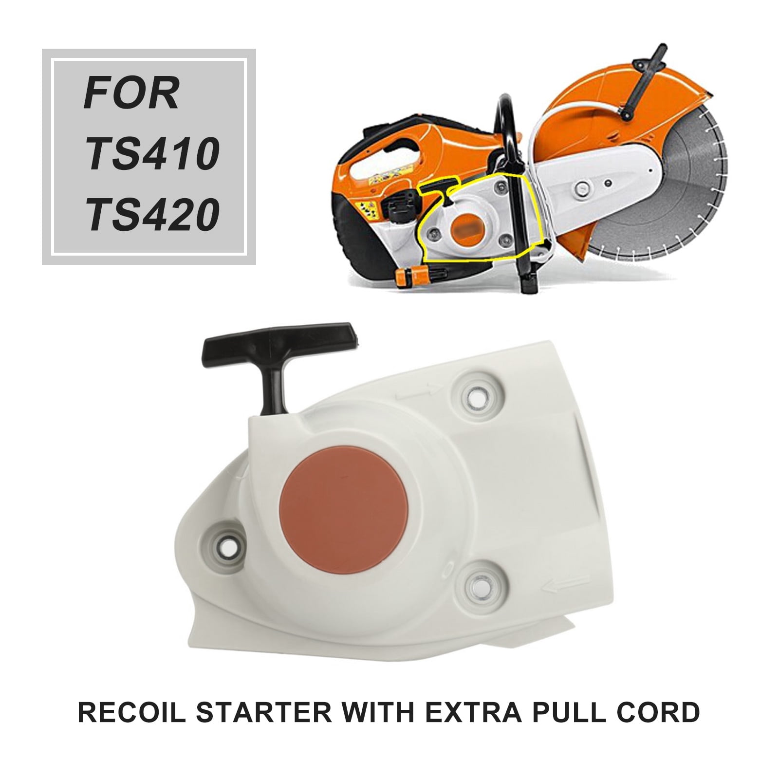 Recoil Starter For Stihl TS410 TS420 TS480i TS510i Parts High quality Durable 