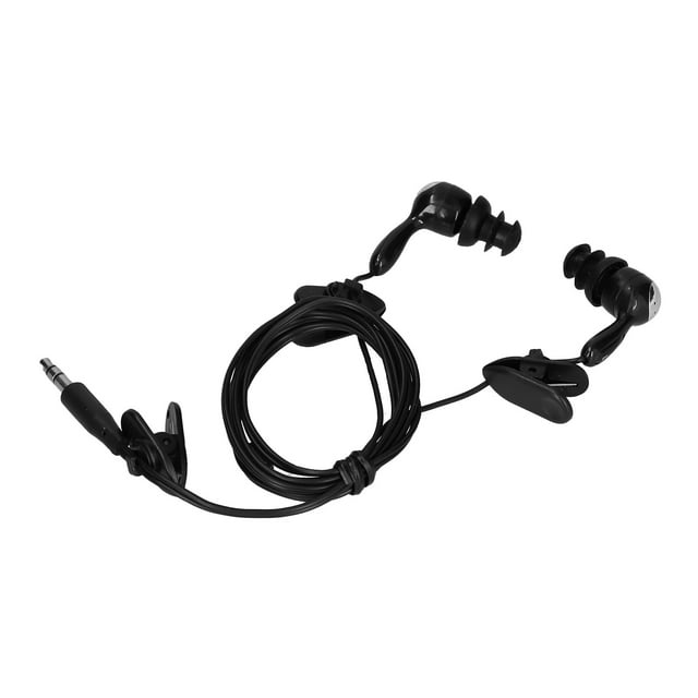 Écouteurs Étanches, Conception Ergonomique Excellente Qualité Sonore Écouteurs Étanches pour le Surf pour la Natation pour la Course Noir,Blanc