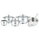 thumbnail image 1 of Batería de Cocina 8 Pz Acero Inoxidable inducción Florencia Fraciel, 1 of 6