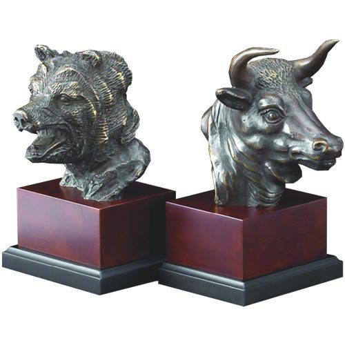 Bull And Bear Head Bookends Walmart Com Walmart Com