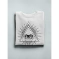thumbnail image 3 of All Seeing Eye Impression Sweatshirt Men -Image by Shutterstock, Male 3X-Large, 3 of 4