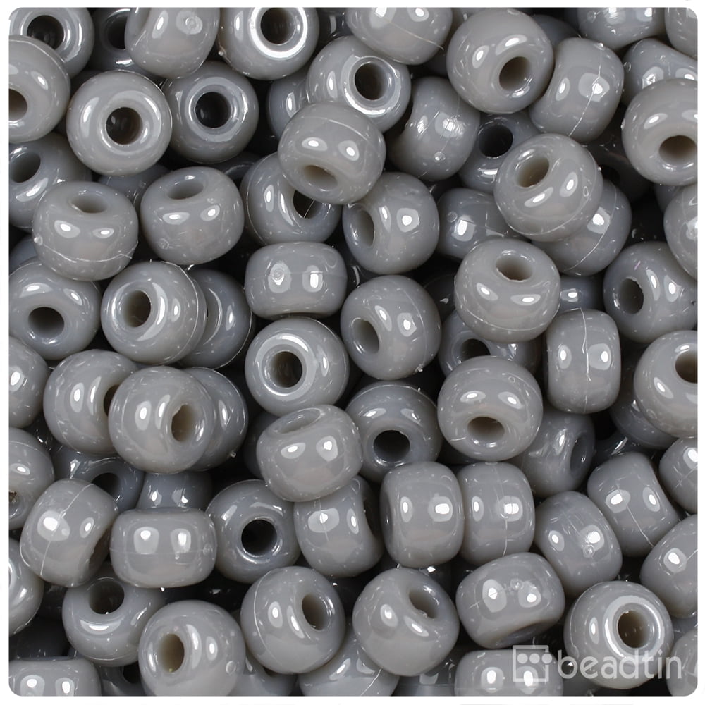 250 Light Turquoise Matte 11x8mm Barrel Pony Beads Made in the USA