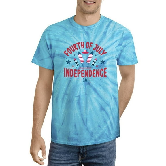 Fourth Of July Fireworks Tie Dye Cyclone Men -Image by Shutterstock, Male Medium