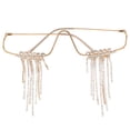 thumbnail image 4 of 1pc novela fiesta anteojos únicos borlas de modelado de gafas Foto de la foto de la foto (dorado), 4 of 5