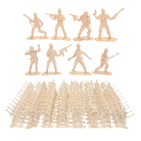 4.5cm Miniature Soldiers Statue Model , DIY Play Accessory - Beige, 4.5cm
