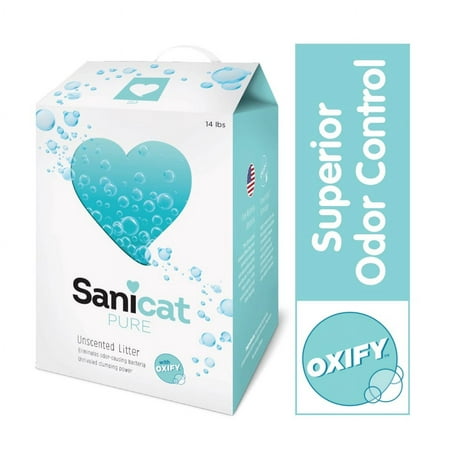 UPC: 0854254006154 | Sanicat Pure Clumping Cat Litter with Oxify 14 lb. Box