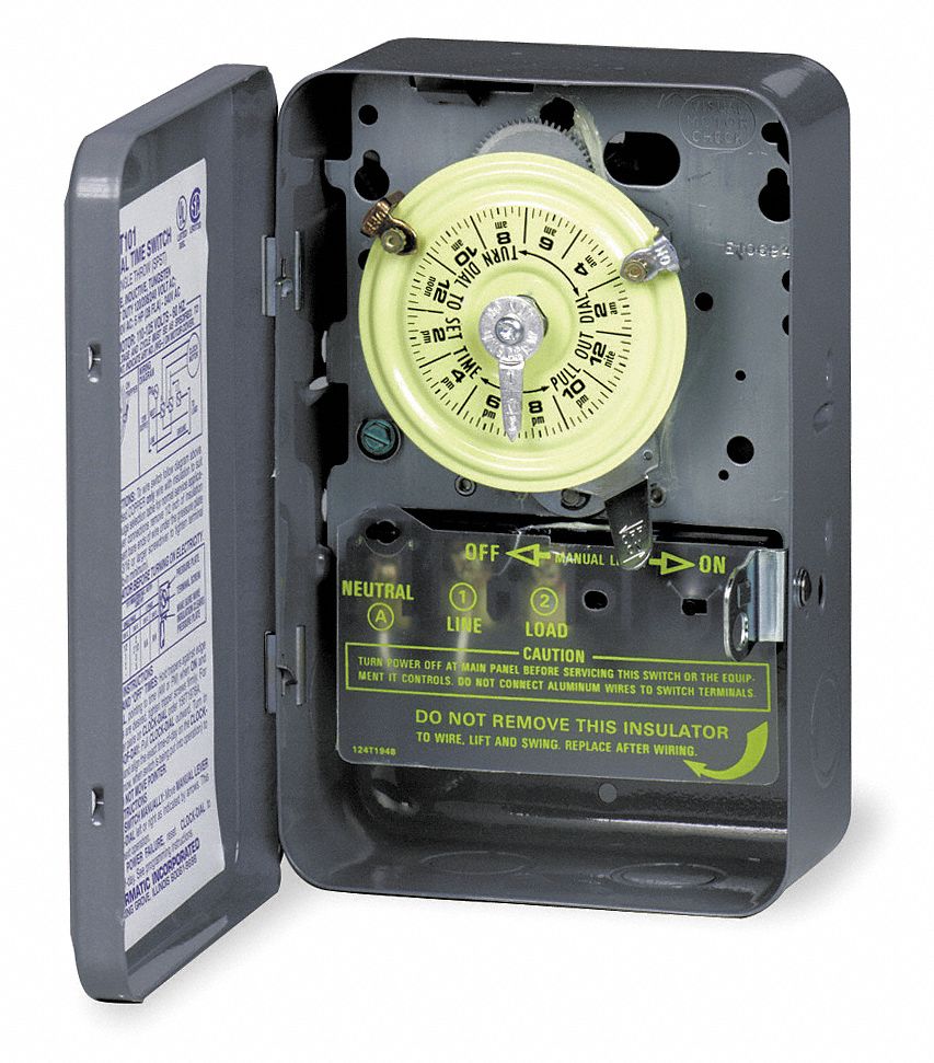 Intermatic Electromechanical Timer,24 Hour,Dpst T173
