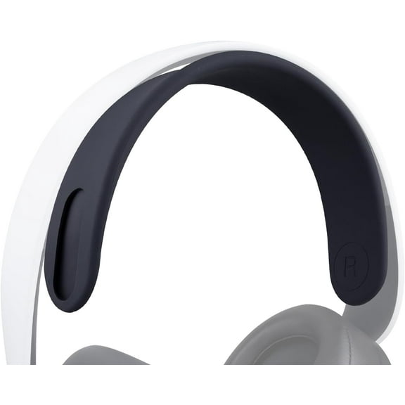 SOULWIT Replacement Silicone Headband Pad Kit for Sony PlayStation 5 Pulse PS5 3D Wireless Headphones, Head Band Top Straps Cover Repair Part, Headstrap Easy DIY Installation - Black