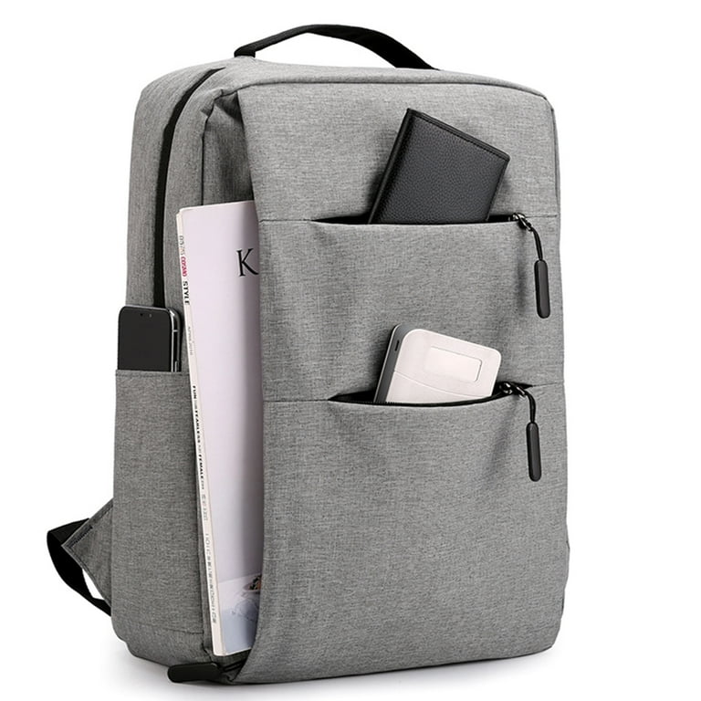 Ploreser Laptop Backpack 15.6 Inch Waterproof Nylon Business Computer Backpack with USB Charging Port for Men Women Durable College Student Bookbag