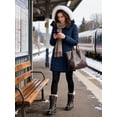 thumbnail image 4 of Wantdo Women's Winter Jacket Insulated Winter Coat Waterproof Jacket Warm Puffer Coat Navy S, 4 of 10