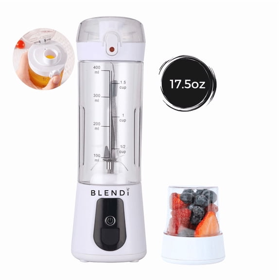 BLENDi Pro  Ice Crushing Cordless Portable Blender 17oz USB-C Rechargeable, White