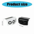 thumbnail image 5 of Car Exhaust Fan USB Rechargeable/Solar Circulation Cooling Ventilation Fan, 5 of 14