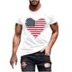 thumbnail image 2 of Tops para hombre, blusas y camisas de cuello redondo y manga corta para hombre, camiseta de cuello redondo y manga corta con estampado de la bandera del Día de la Independencia de Estados Unidos para, 2 of 5
