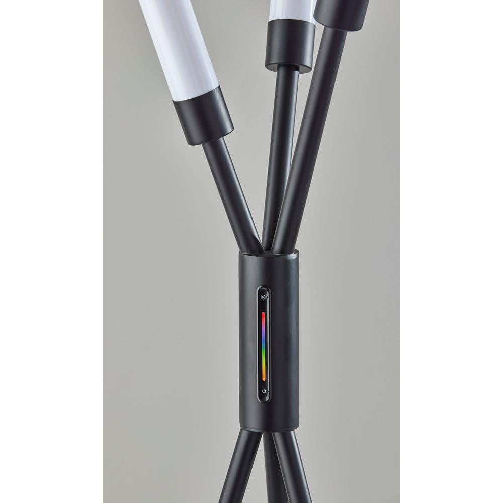 Adesso Collin 62.5" 3-Light Modern Color Changing 3-Way Touch Integrated LED Floor Lamp