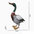 thumbnail image 7 of Fuebueo Farmhouse Duck Decor 18 Inch, Metal Mallard Figurine Indoor Outdoor, Rustic Country Kitchen Sculpture, Garden Pond Animal Ornament, 7 of 7