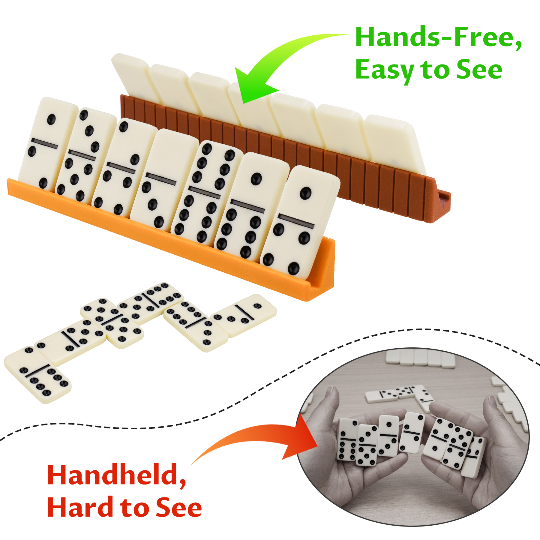 Nitoy Double 6 Dominoes Set with Racks photo 3