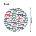 thumbnail image 3 of Disketp Colorful Shark Small Mouse Pad 7.9x7.9 Inches,Washable Round Mousepad For Office Laptop Computer,Non-Slip Rubber Base Mouse Pads For Wireless Mouse, 3 of 9