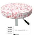 thumbnail image 2 of Uemuo Cute Hand Drawn Hearts Pattern Round Bar Stool Seat Covers Washable Stool Cushion Slipcover Elastic Bar Chair Covers-13 inch, 2 of 7
