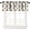 Aztec-3, variant on Egyptian Hieroglyphics Window Valance, Vintage Old Paper Ancient Egyptian History Symbols Print Blackout Window Treatment Curtain for Kitchen Bedroom Bathroom, 54x18inch